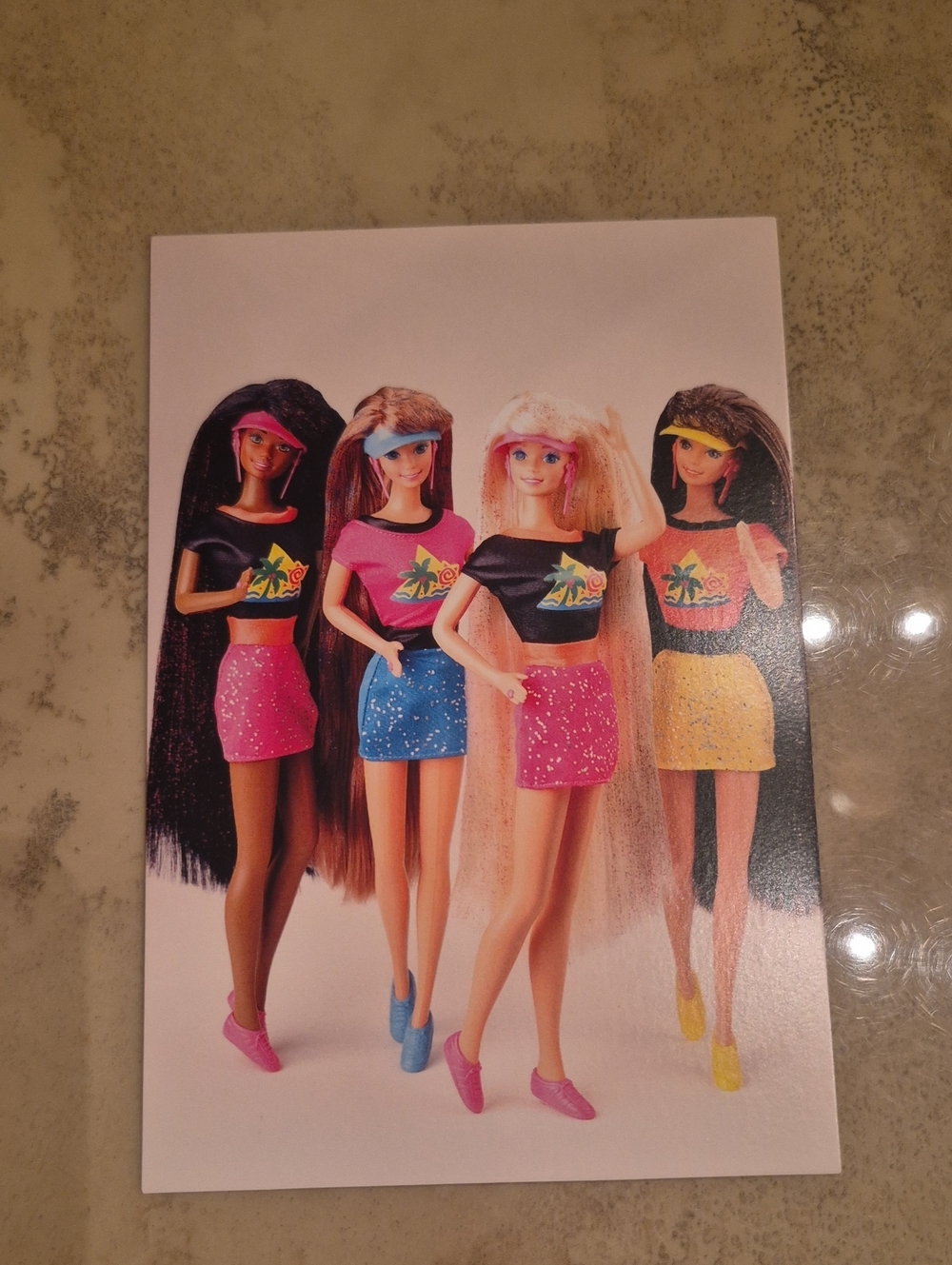1993 Barbie Retro Dolls Art Print/Postcard